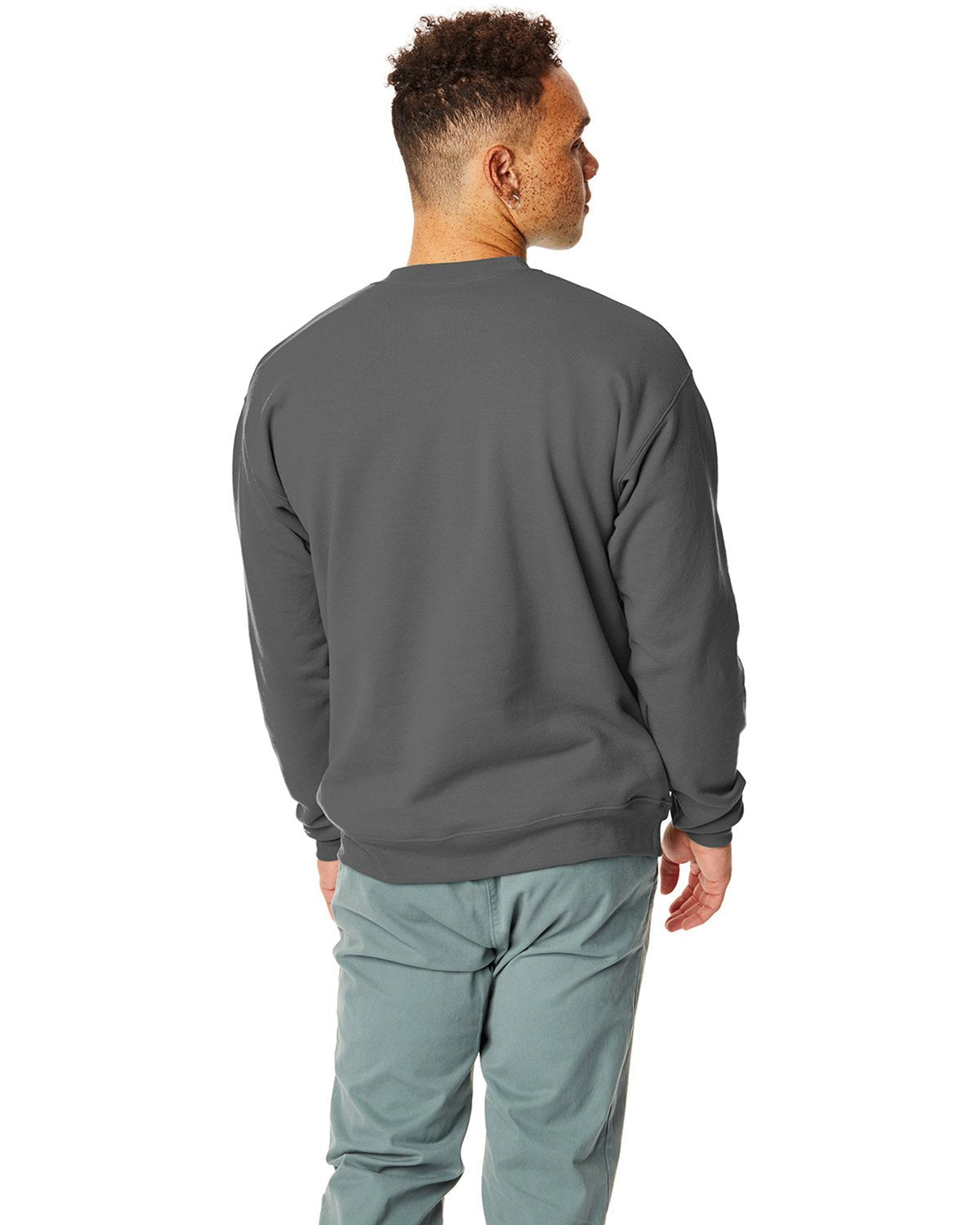 P1607-Hanes-SMOKE GRAY-Hanes-Sweatshirts-2