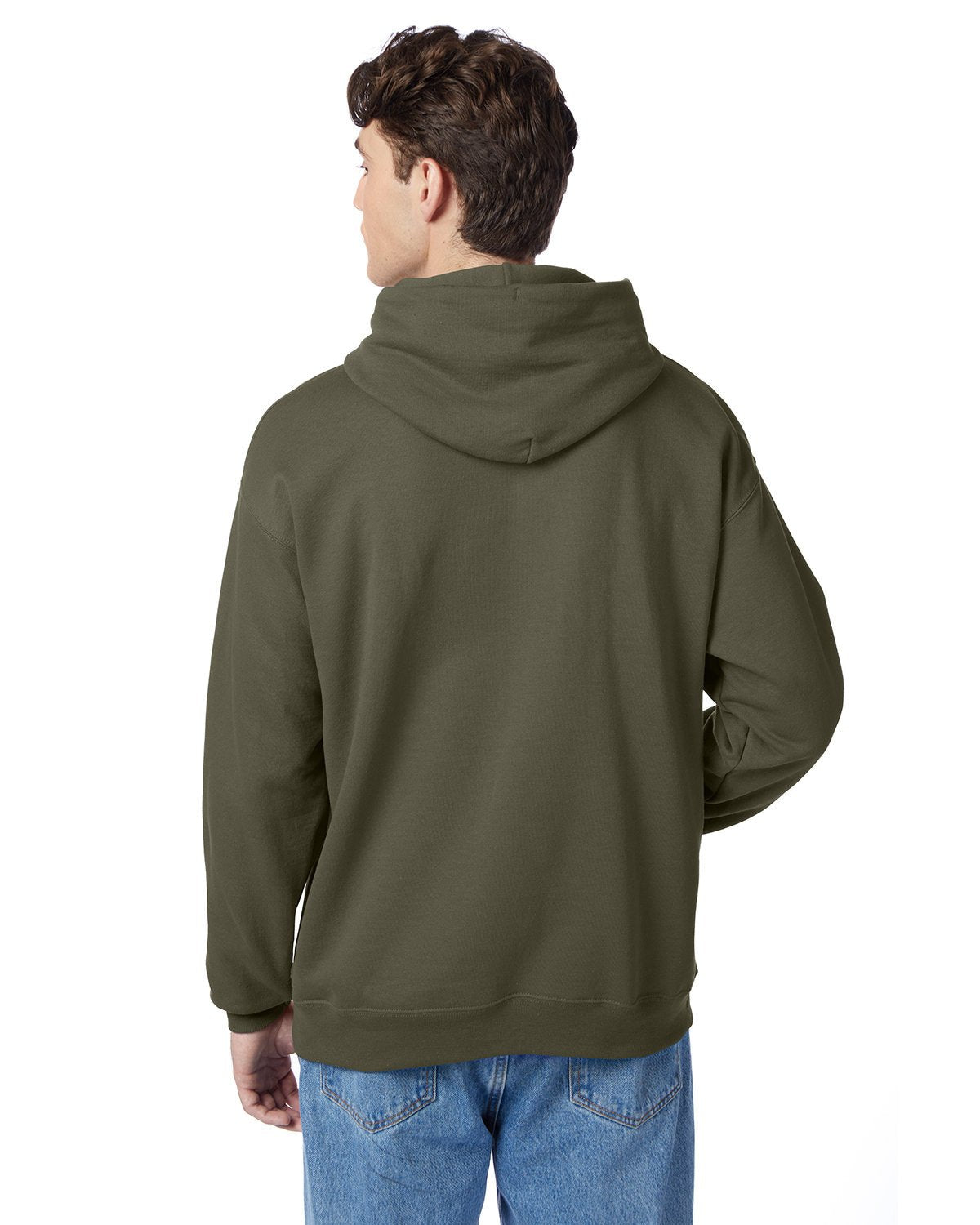 P170-Hanes-FATIGUE GREEN-Hanes-Sweatshirts-2