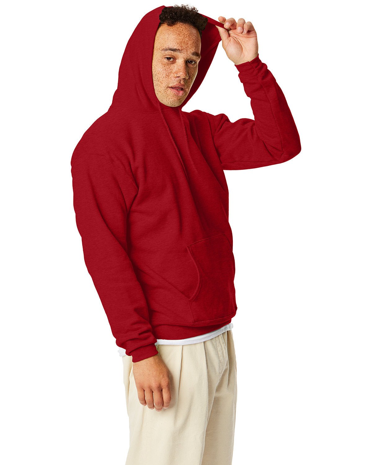 P170-Hanes-RED PEPPER HTHR-Hanes-Sweatshirts-3