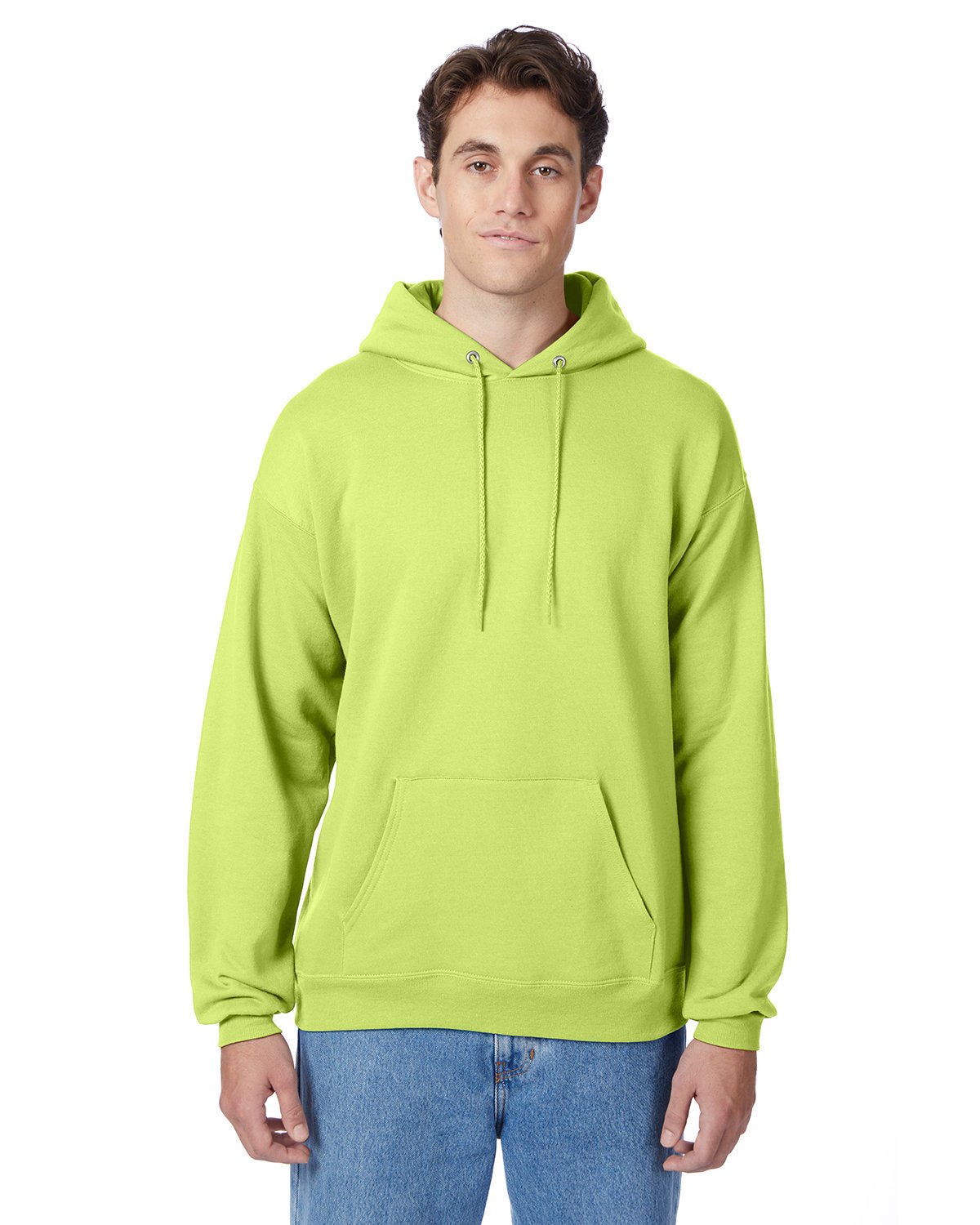 P170-Hanes-SAFETY GREEN-Hanes-Sweatshirts-1