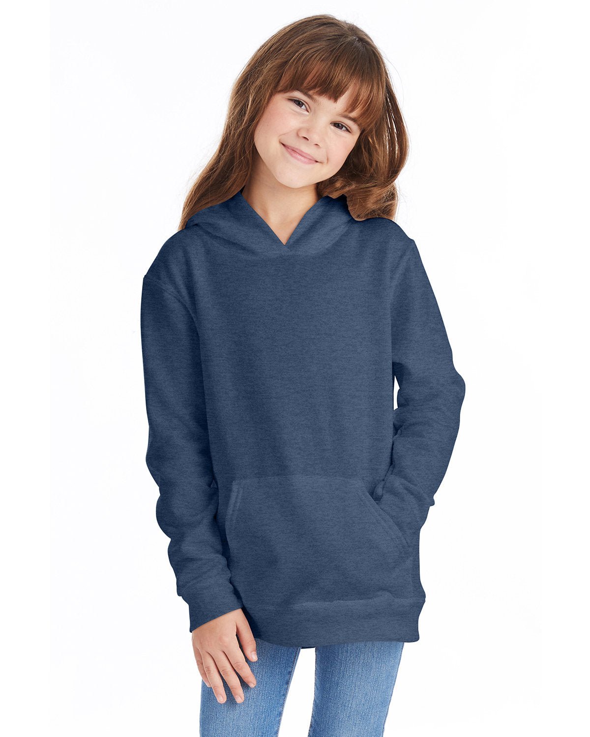 P473-Hanes-HEATHER NAVY-Hanes-Sweatshirts-1