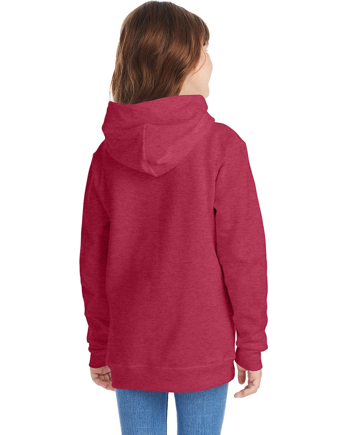 P473-Hanes-HEATHER RED-Hanes-Sweatshirts-2