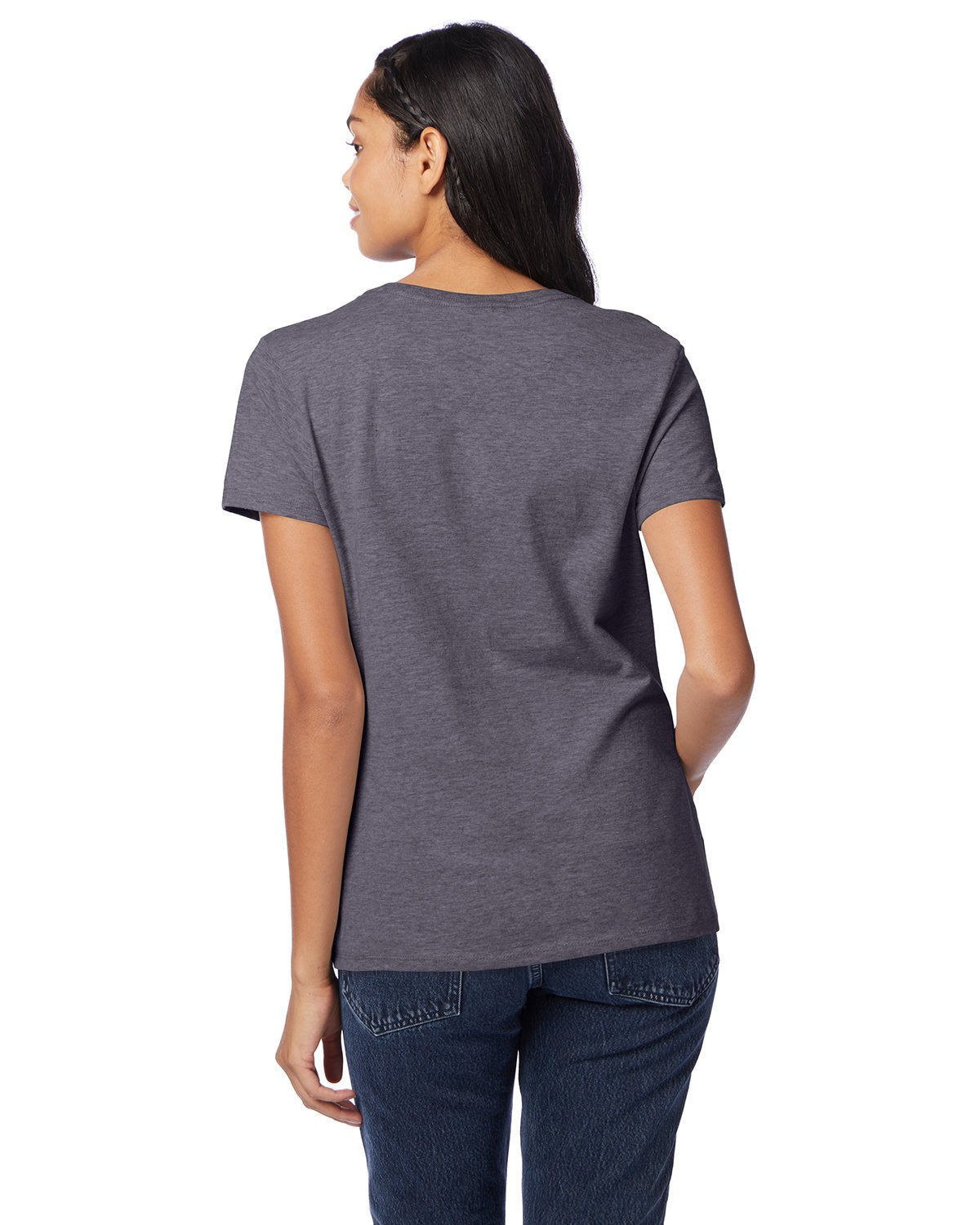 S04V-Hanes-CHARCOAL HEATHER-Hanes-T-Shirts-2