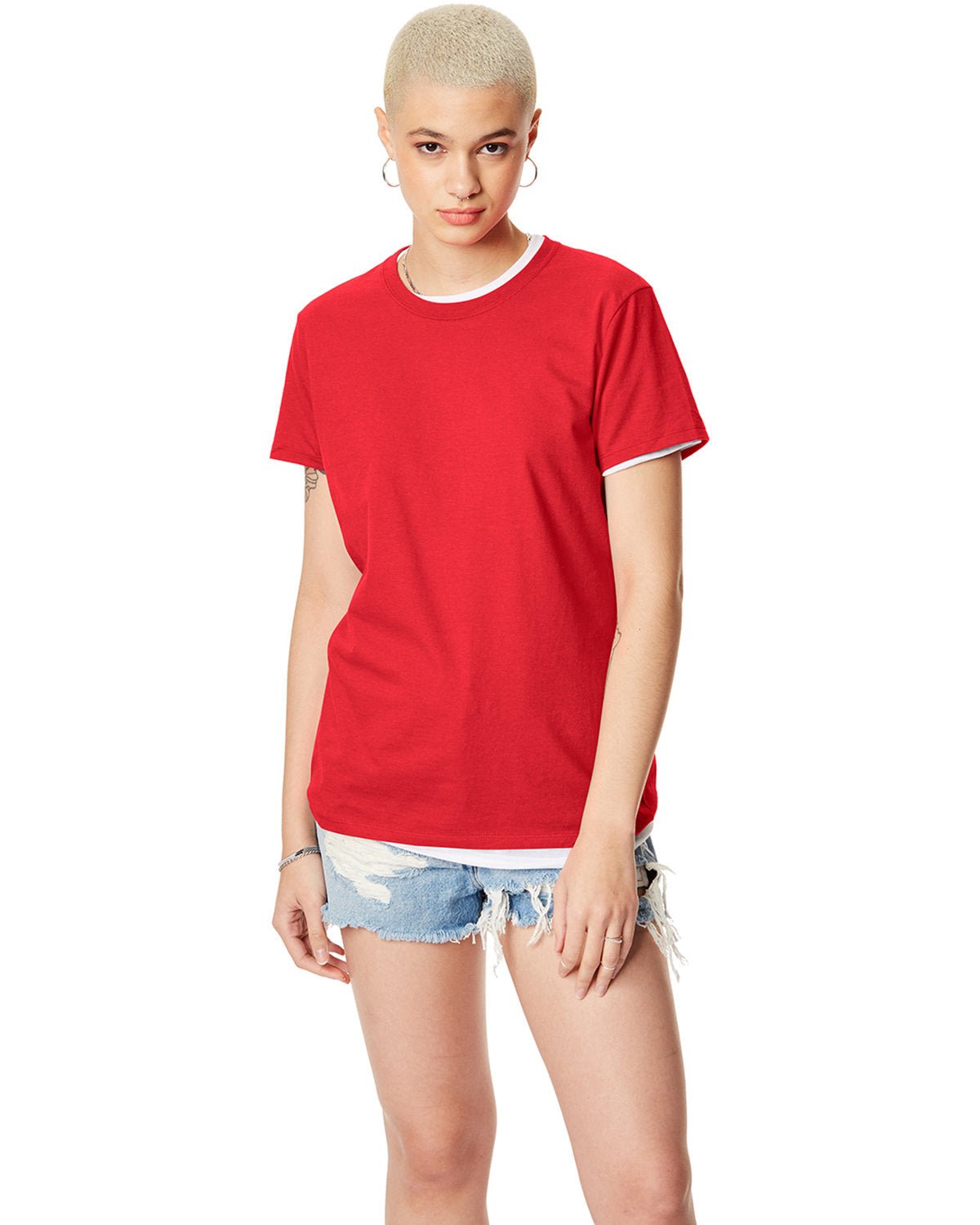 SL04-Hanes-ATHLETIC RED-Hanes-T-Shirts-1