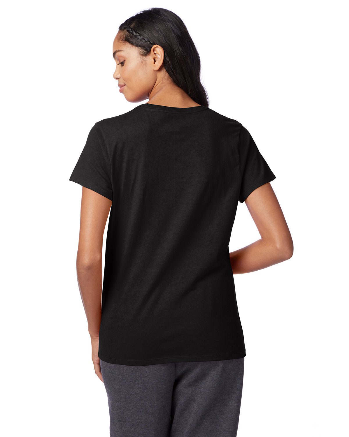 SL04-Hanes-BLACK-Hanes-T-Shirts-2