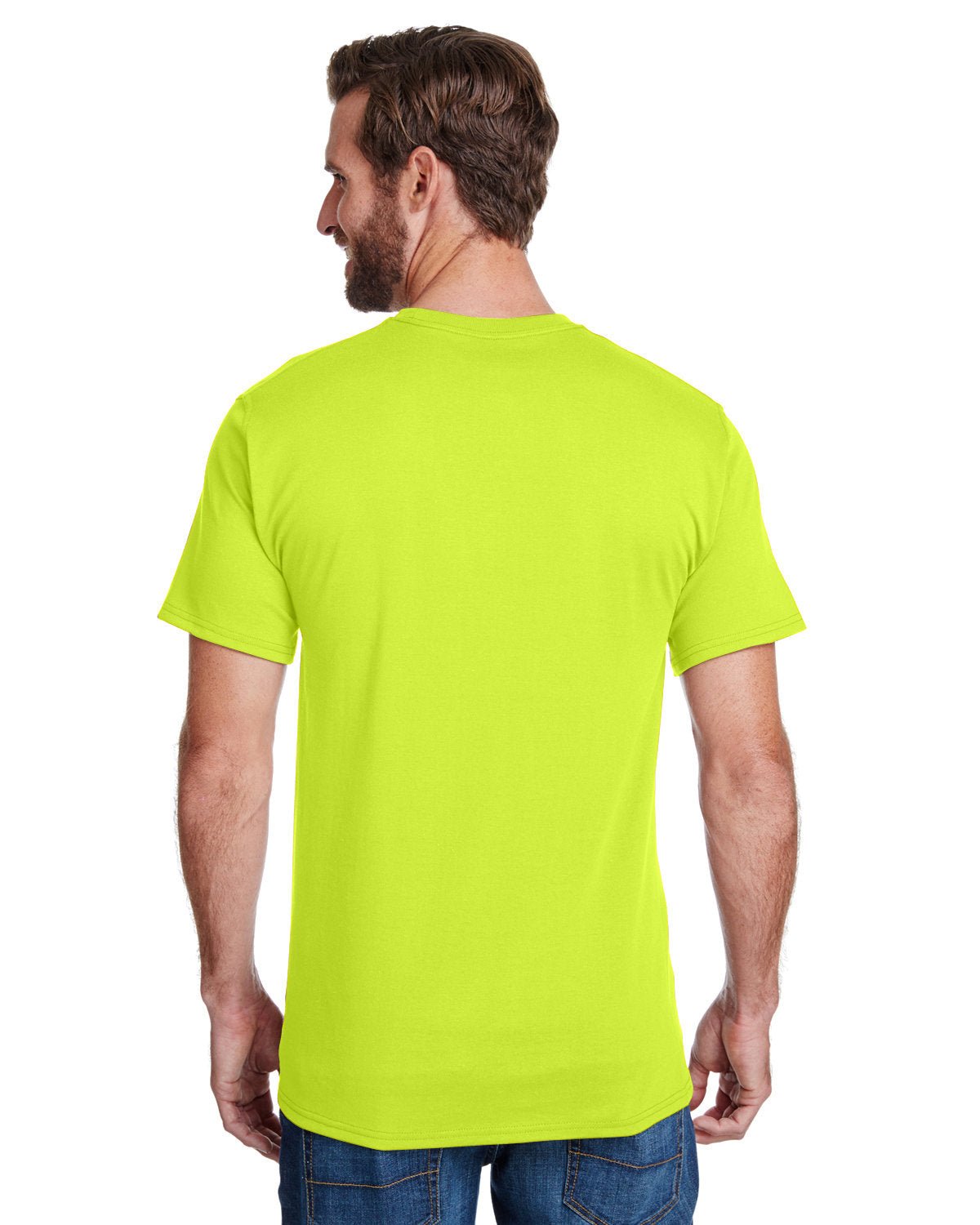 W110-Hanes-SAFETY GREEN-Hanes-T-Shirts-2