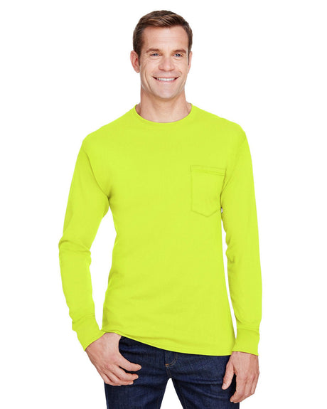 W120-Hanes-SAFETY GREEN-Hanes-T-Shirts-1