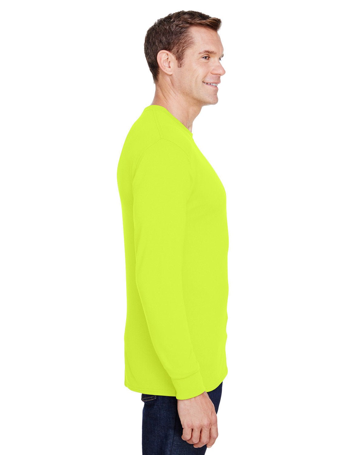 W120-Hanes-SAFETY GREEN-Hanes-T-Shirts-3