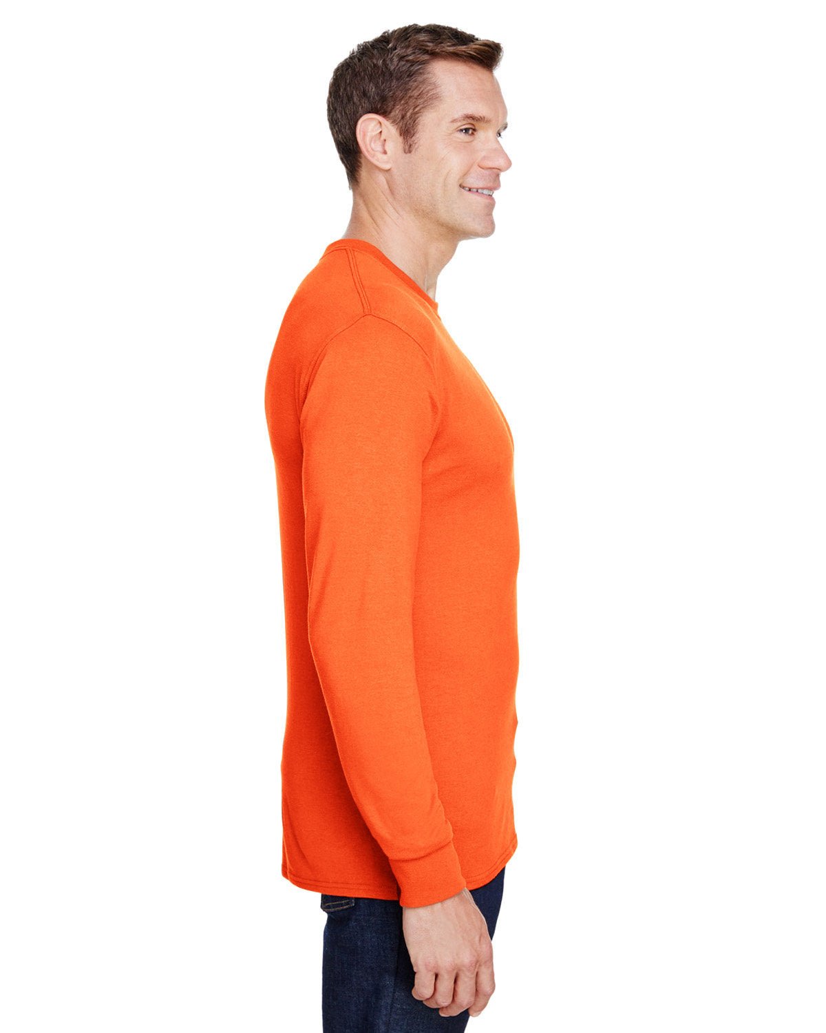 W120-Hanes-SAFETY ORANGE-Hanes-T-Shirts-3