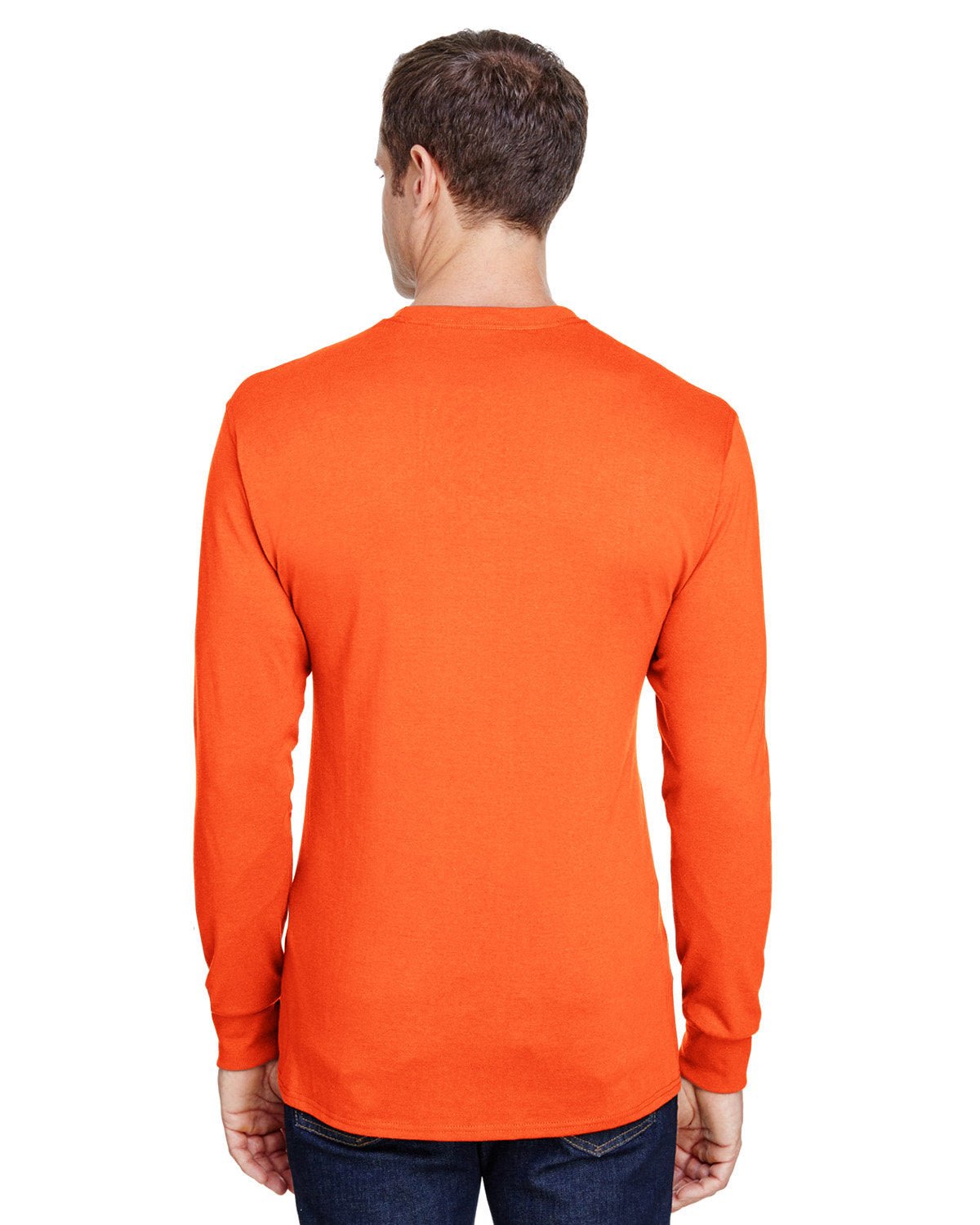 W120-Hanes-SAFETY ORANGE-Hanes-T-Shirts-2