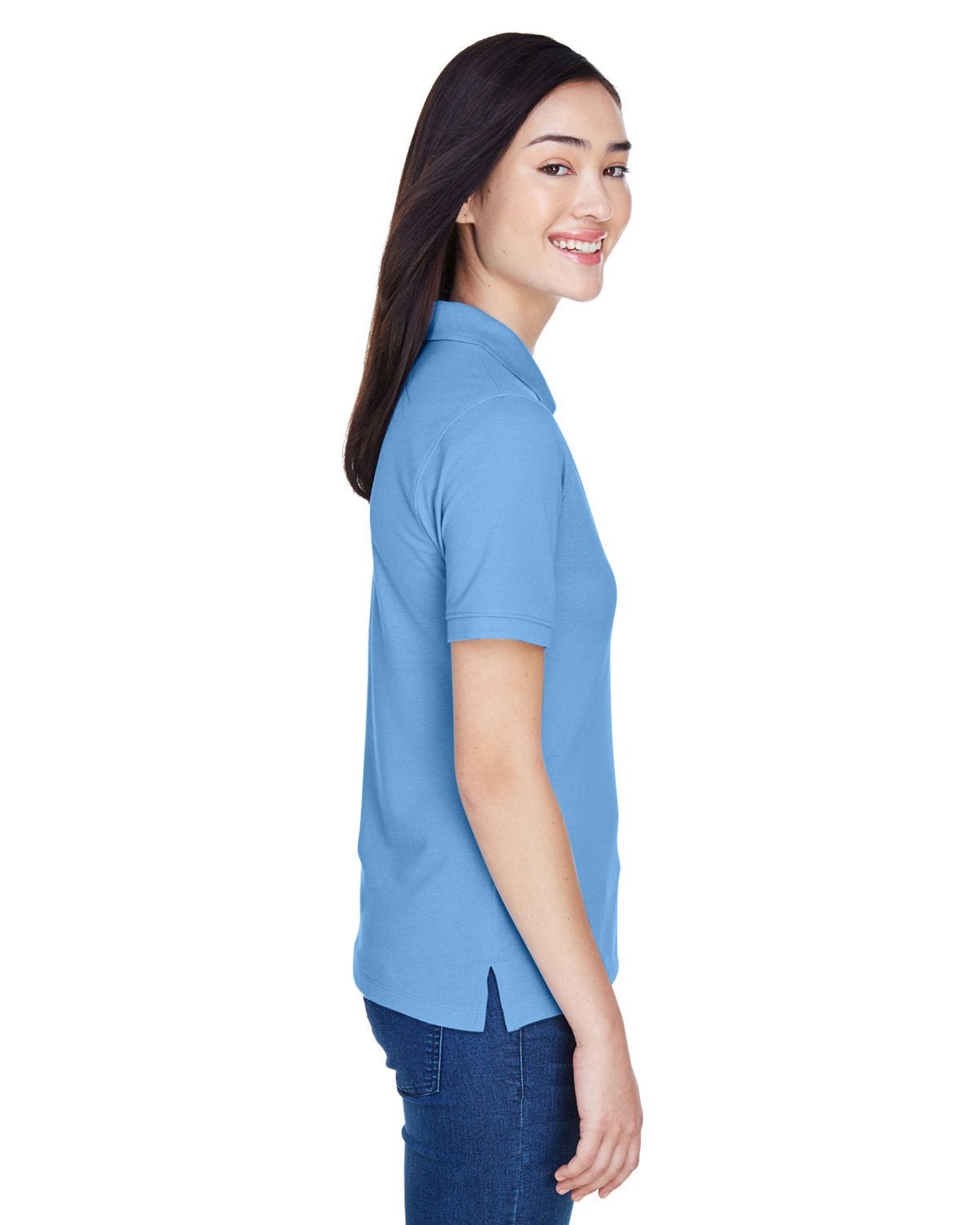 M265W-Harriton-LT COLLEGE BLUE-Harriton-Polos-3