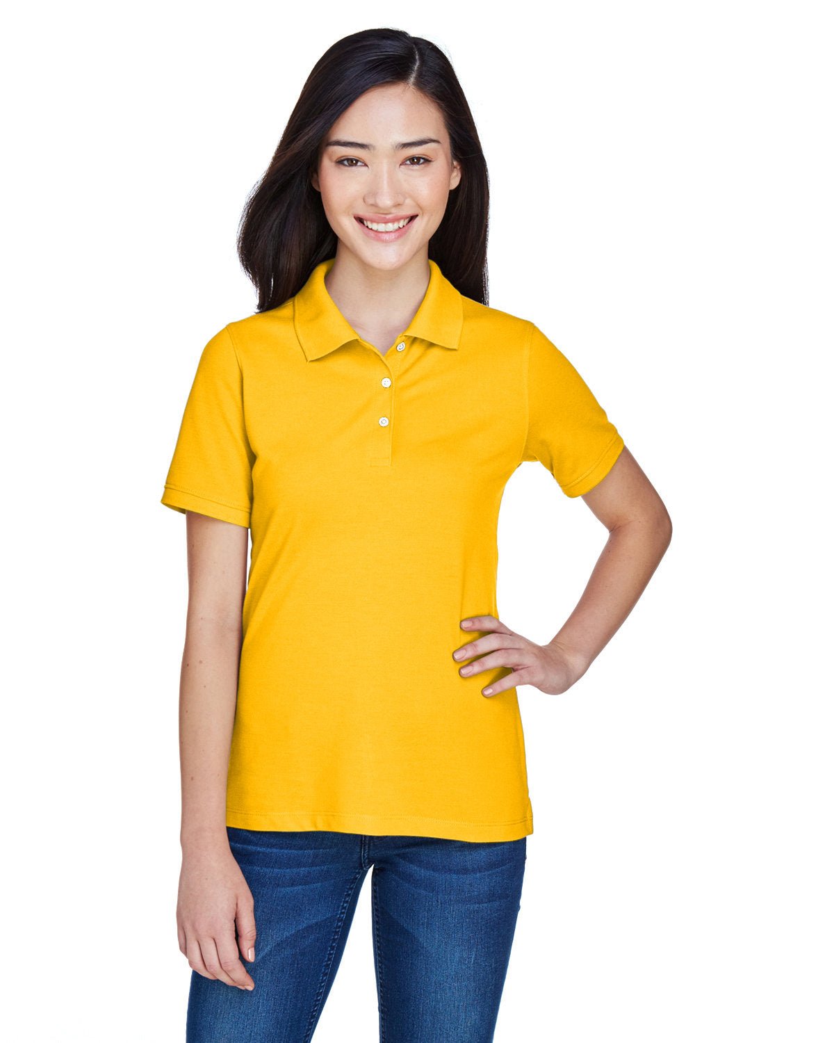 M265W-Harriton-SUNRAY YELLOW-Harriton-Polos-1