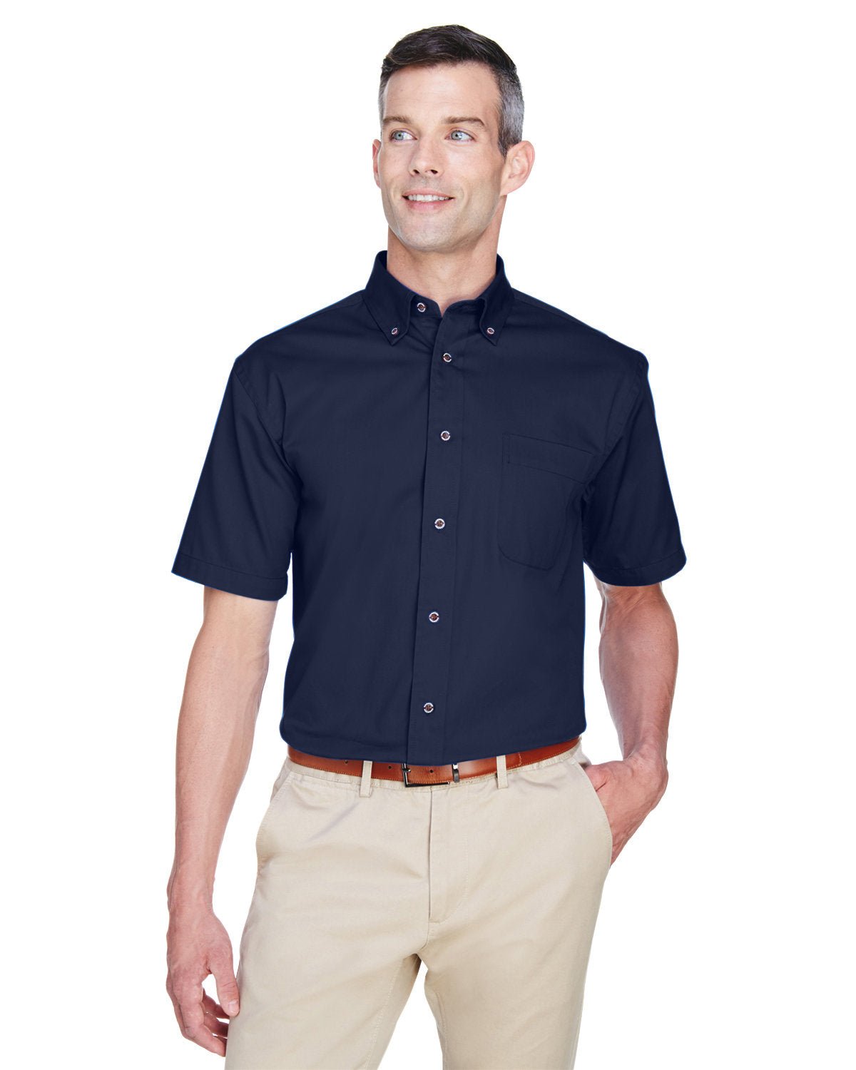 M500S-Harriton-NAVY-Harriton-Woven Shirts-1