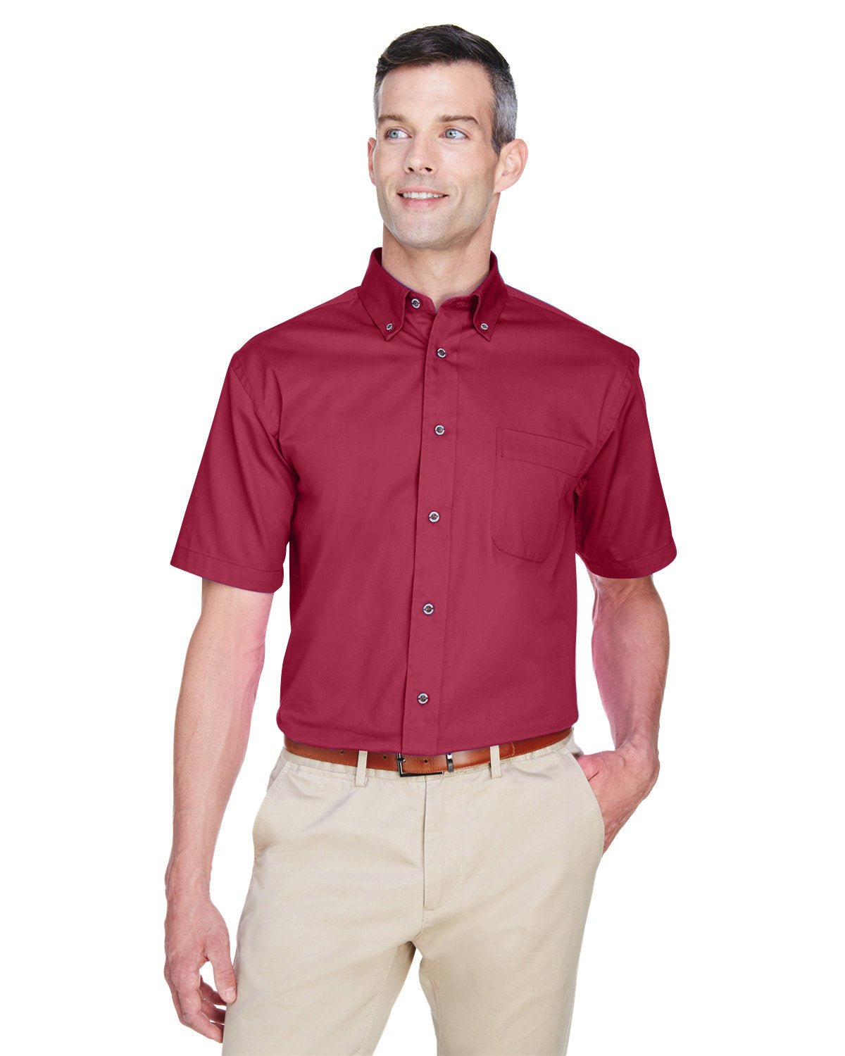 M500S-Harriton-WINE-Harriton-Woven Shirts-1