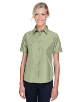 M580W-Harriton-GREEN MIST-Harriton-Woven Shirts-1