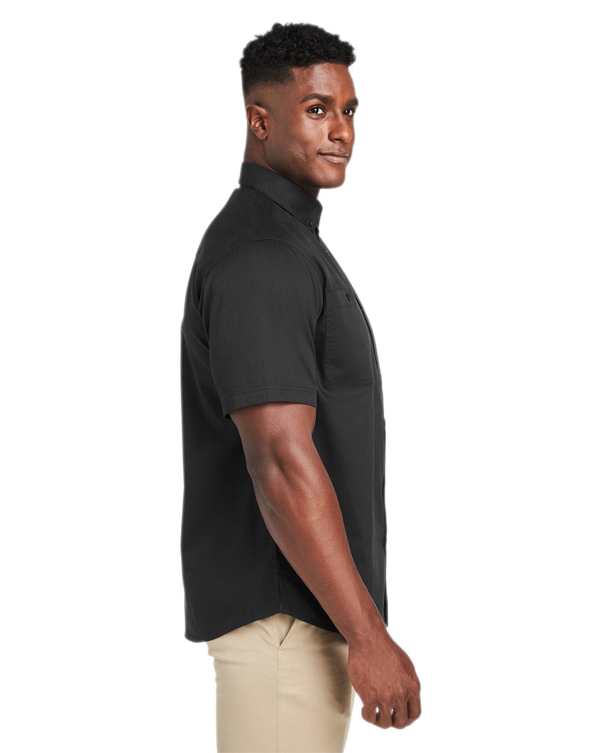 M585-Harriton-BLACK-Harriton-Woven Shirts-3