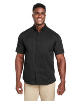 M585-Harriton-BLACK-Harriton-Woven Shirts-1