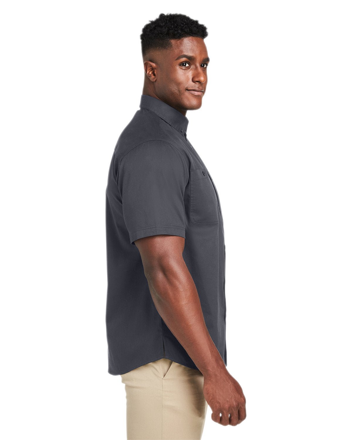 M585-Harriton-DARK CHARCOAL-Harriton-Woven Shirts-3