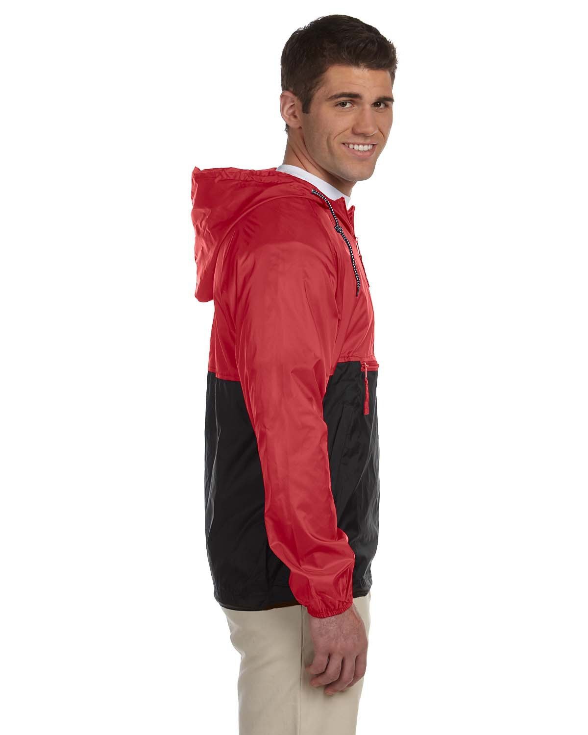 M750-Harriton-RED/ BLACK-Harriton-Outerwear-3