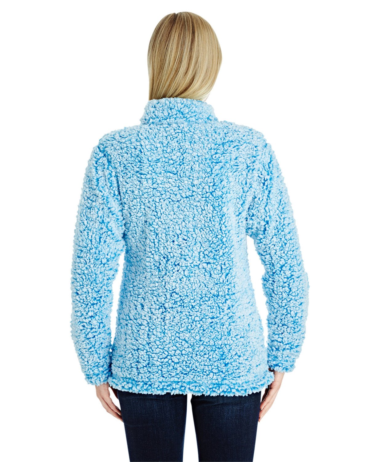 JA8451-J America-SAPPHIRE HEATHER-J America-Fleece Jackets-2