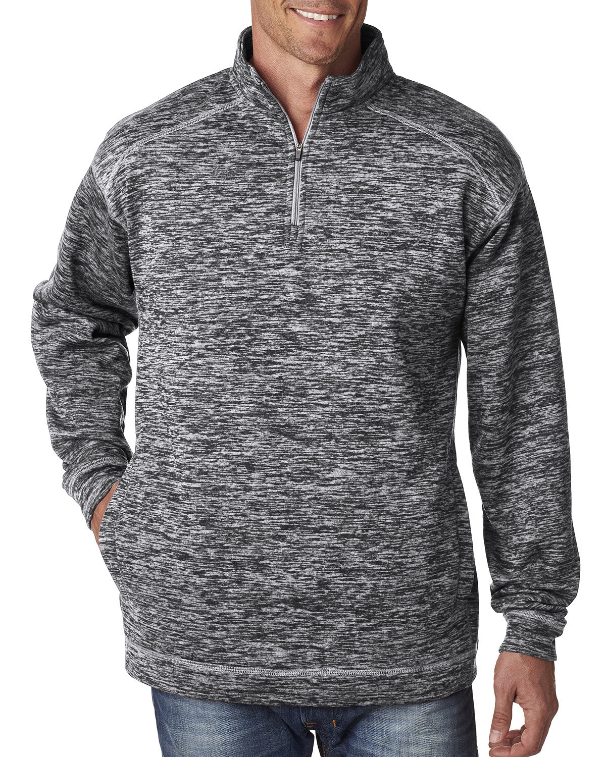 JA8614-J America-CHARCOAL FLECK-J America-Sweatshirts-1