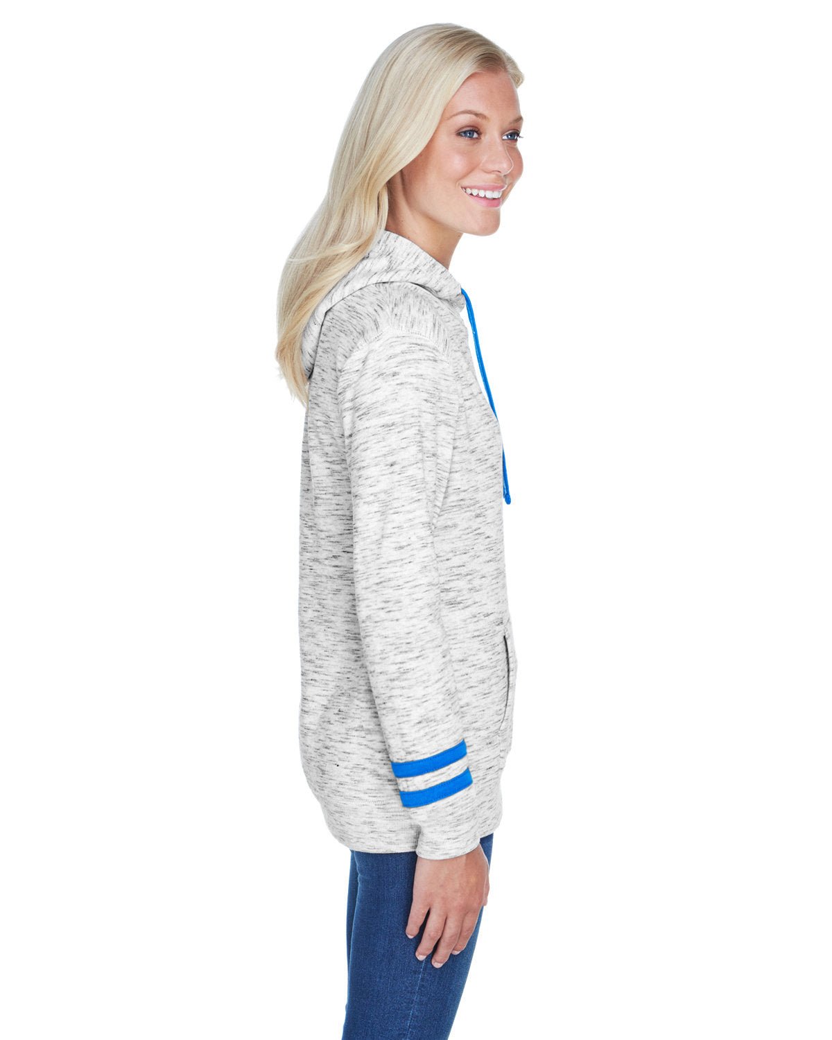 JA8674-J America-WHITE/ ROYAL-J America-Sweatshirts-3