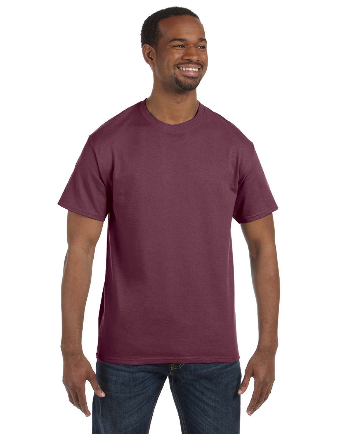 29M-Jerzees-VINT HTH MAROON-Jerzees-T-Shirts-1