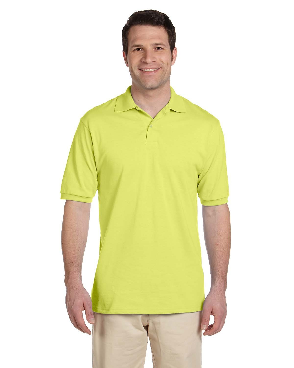 437-Jerzees-SAFETY GREEN-Jerzees-Polos-1