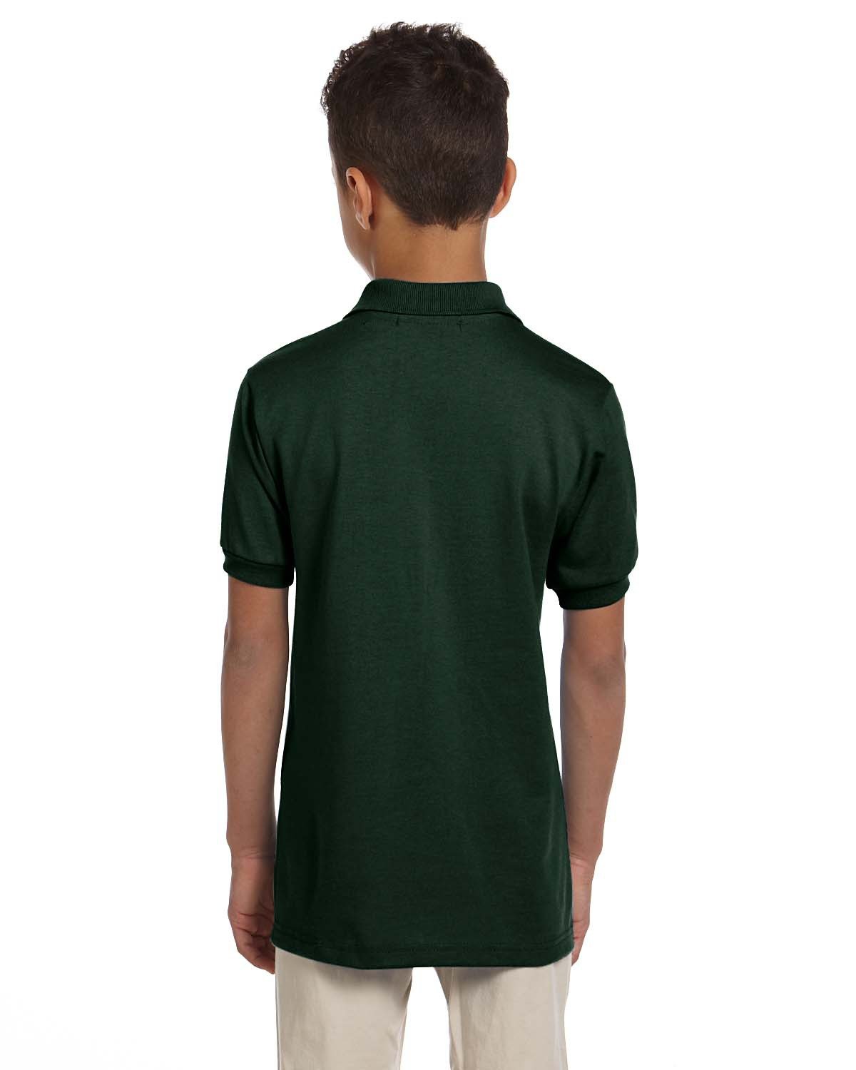 437Y-Jerzees-FOREST GREEN-Jerzees-Polos-2