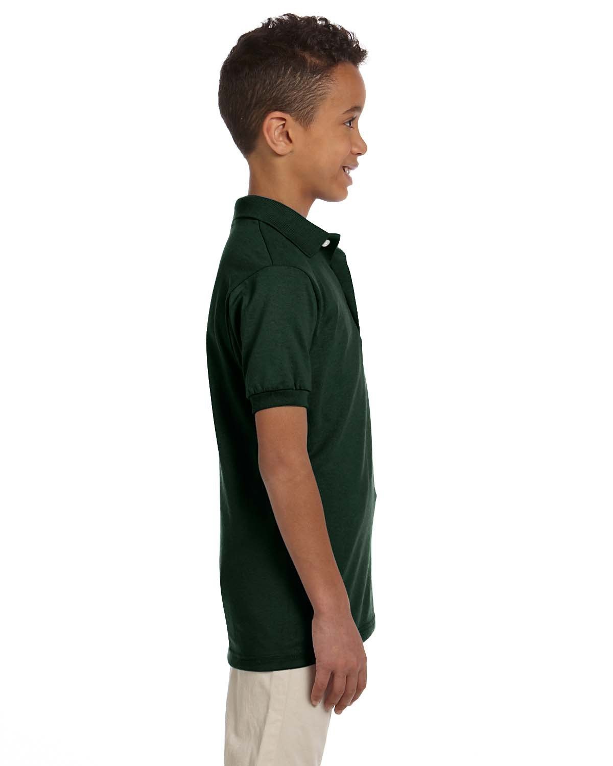 437Y-Jerzees-FOREST GREEN-Jerzees-Polos-3