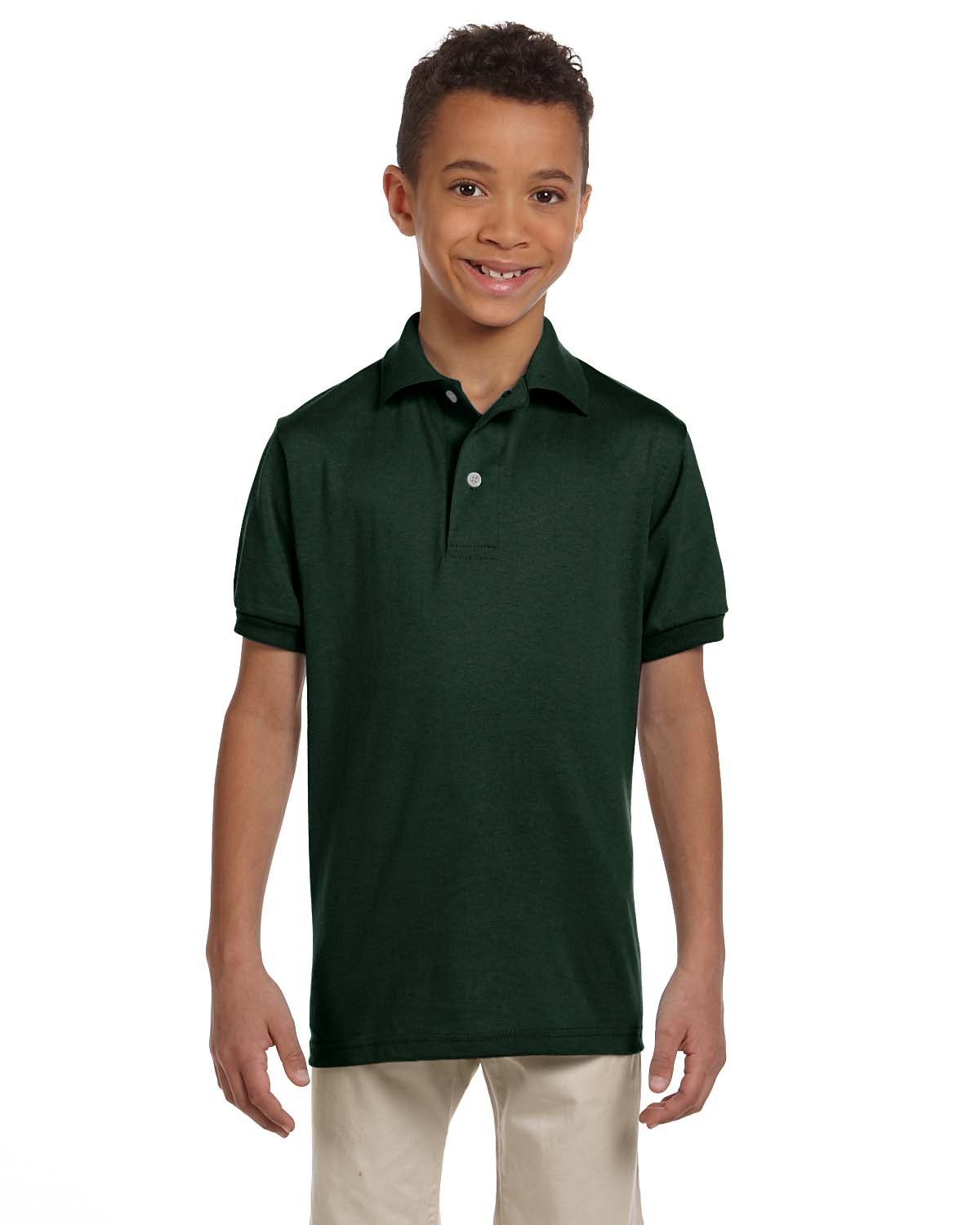 437Y-Jerzees-FOREST GREEN-Jerzees-Polos-1