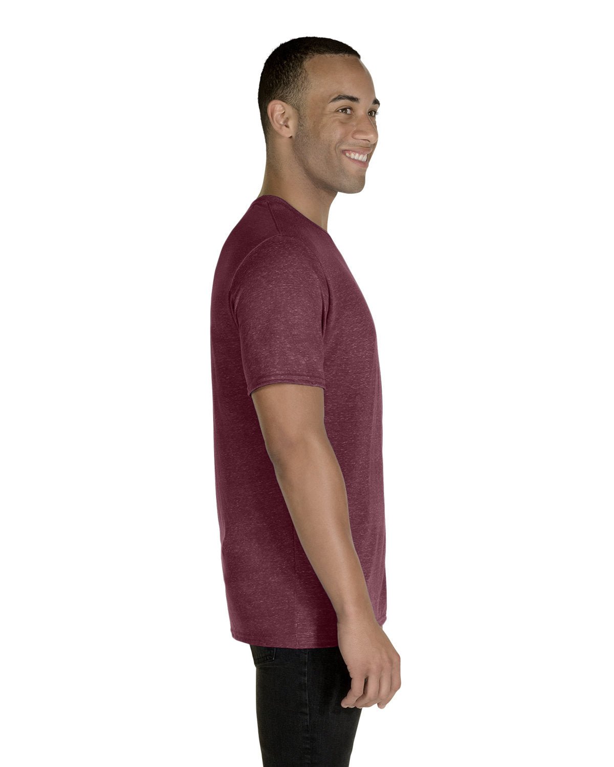 88MR-Jerzees-MAROON SNOW HTH-Jerzees-T-Shirts-3