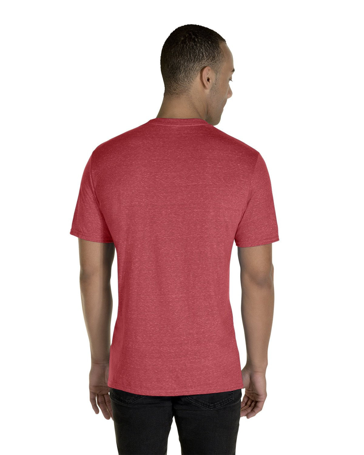 88MR-Jerzees-RED SNOW HEATHER-Jerzees-T-Shirts-2