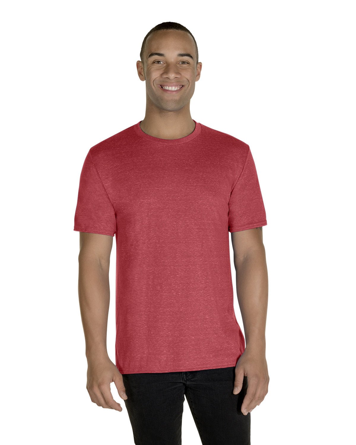 88MR-Jerzees-RED SNOW HEATHER-Jerzees-T-Shirts-1