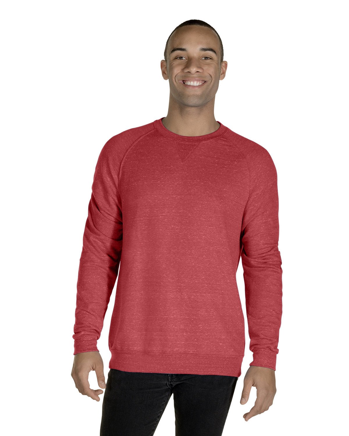 91MR-Jerzees-RED SNOW HEATHER-Jerzees-Sweatshirts-1