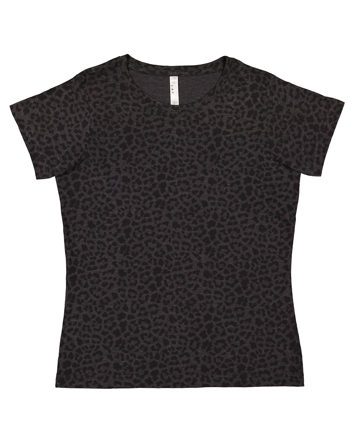 3516-LAT-BLACK LEOPARD-LAT-T-Shirts-1