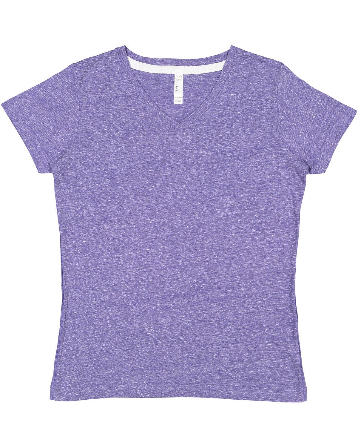 3591-LAT-PURPLE MELANGE-LAT-T-Shirts-1