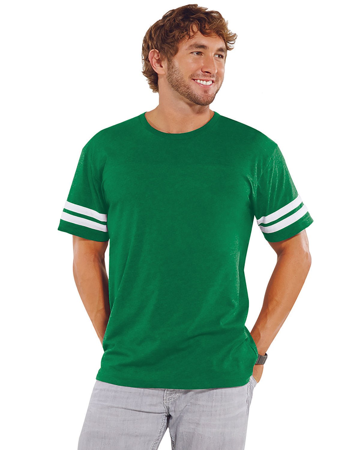 6937-LAT-VN GREEN/ BD WHT-LAT-T-Shirts-1