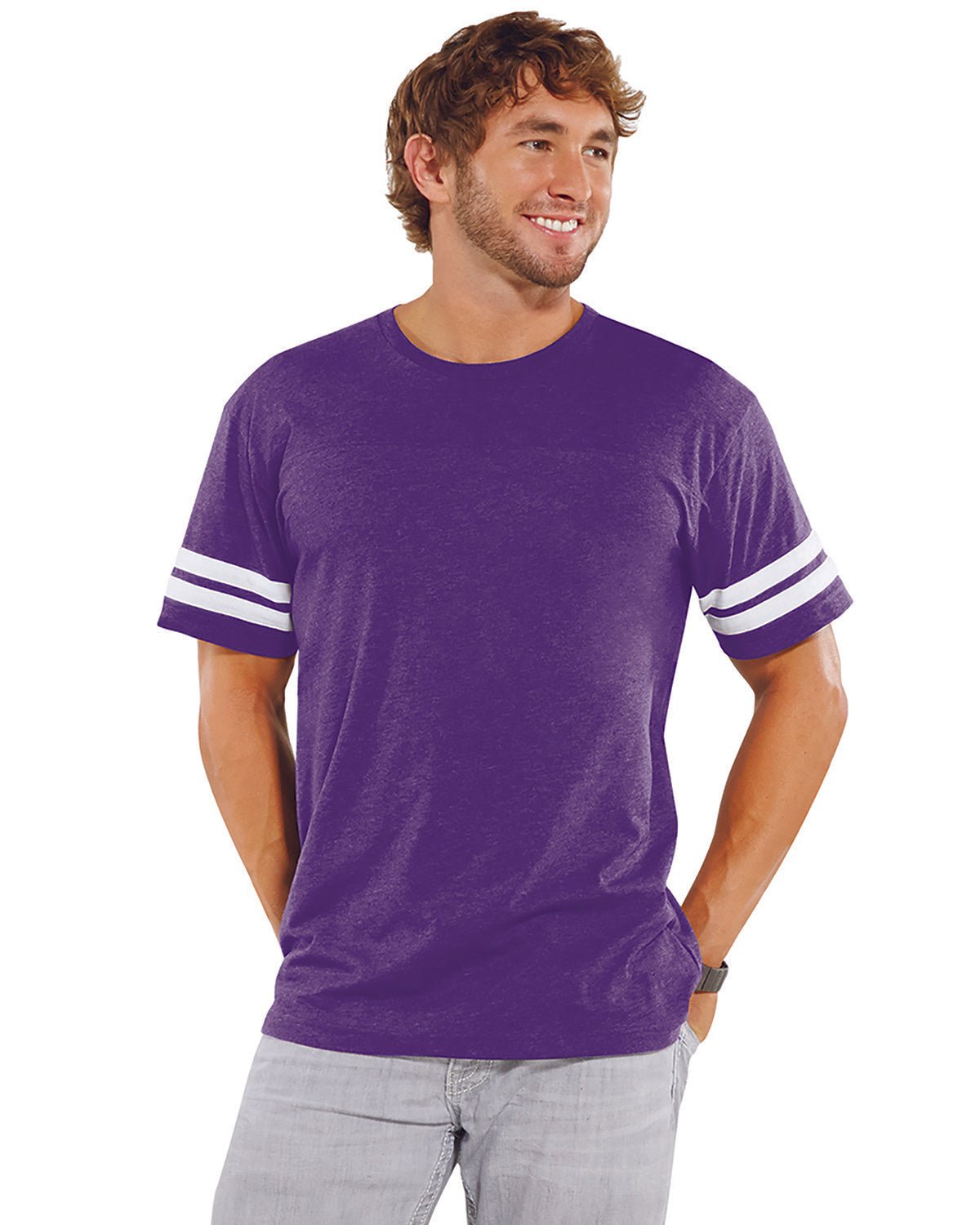 6937-LAT-VN PURP/ BLD WH-LAT-T-Shirts-1