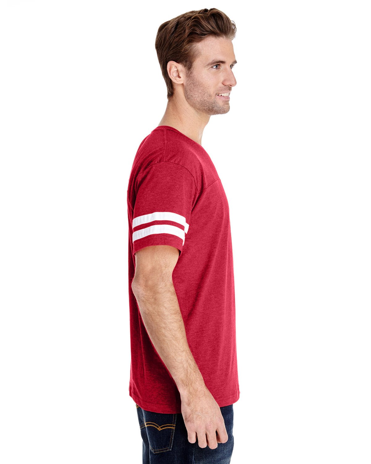 6937-LAT-VN RED/ BLD WHT-LAT-T-Shirts-3