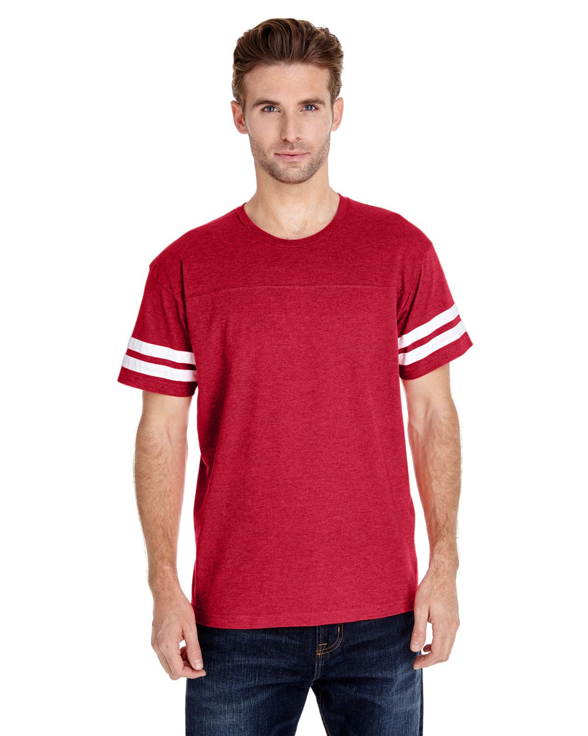 6937-LAT-VN RED/ BLD WHT-LAT-T-Shirts-1