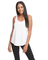 1534-Next Level Apparel-WHITE/ HOT PINK-Next Level Apparel-T-Shirts-1