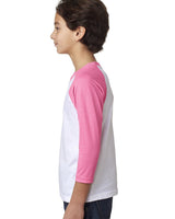 3352-Next Level Apparel-HOT PINK/ WHITE-Next Level Apparel-T-Shirts-3