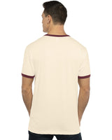 3604-Next Level Apparel-NATURAL/ MAROON-Next Level Apparel-T-Shirts-2