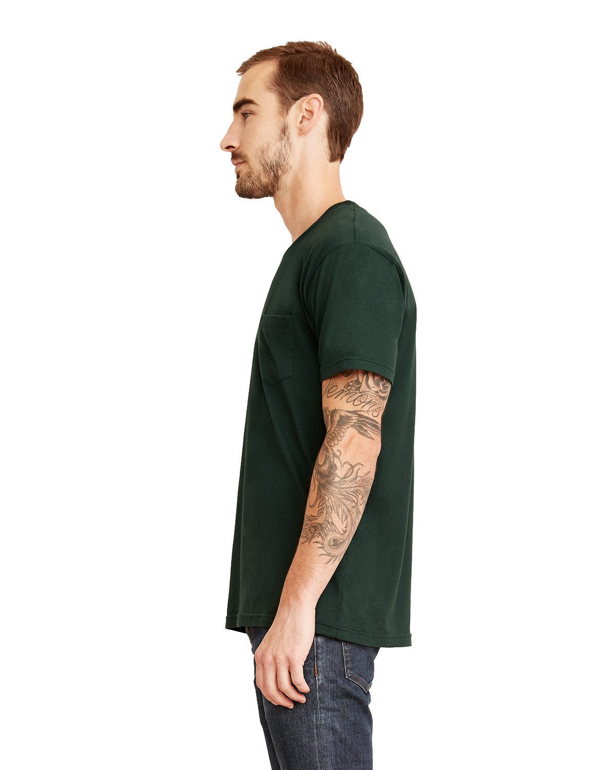 3605-Next Level Apparel-FOREST GREEN-Next Level Apparel-T-Shirts-3