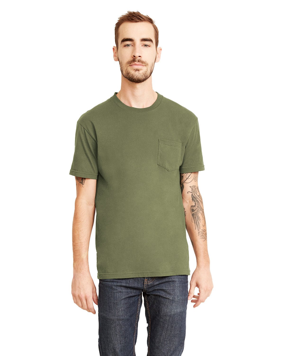 3605-Next Level Apparel-MILITARY GREEN-Next Level Apparel-T-Shirts-1