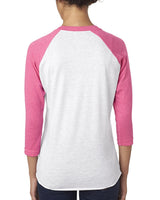 6051 - Next Level Apparel - VT PINK/ HTR WHT - Next Level Apparel - T - Shirts - 2