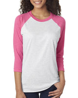 6051 - Next Level Apparel - VT PINK/ HTR WHT - Next Level Apparel - T - Shirts - 1