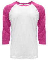 6251-Next Level Apparel-HOT PINK/ WHITE-Next Level Apparel-T-Shirts-1