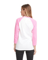 6251-Next Level Apparel-HOT PINK/ WHITE-Next Level Apparel-T-Shirts-2